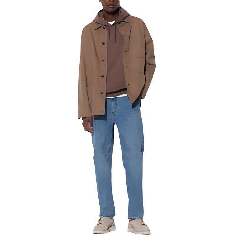 UNIQLO Джинсы denim series мужские lake blue — фото 3