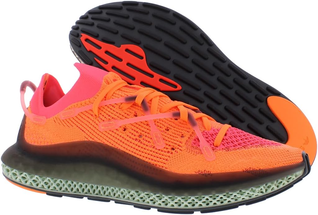 Кроссовки adidas Men's 4DFWD 2, черный/оранжевый — фото 4