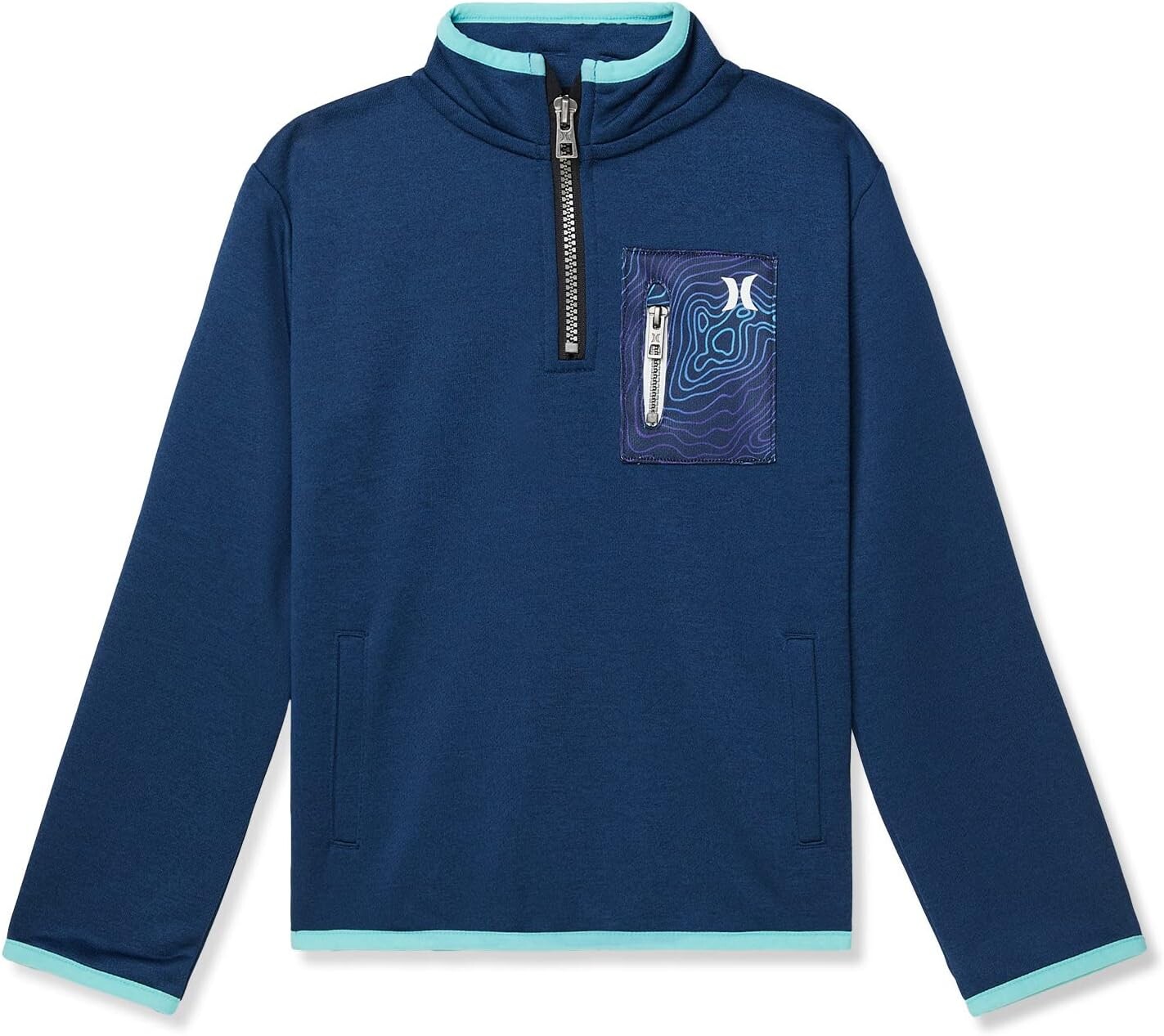 

Худи Hurley H20 Dri-FITSolar 1/4 Zip Hoodie, цвет Night Force Heather