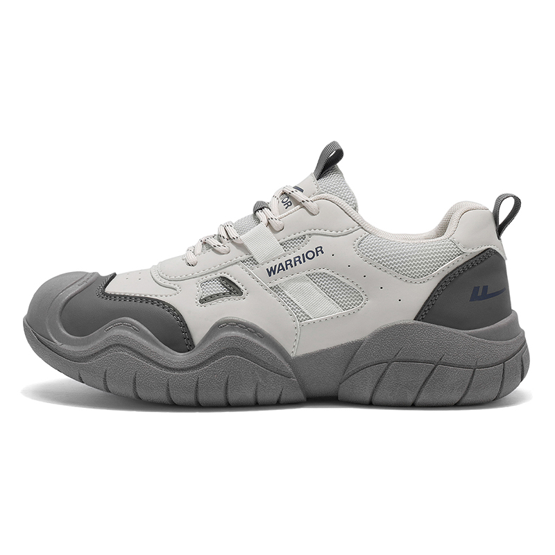 

Мужские низкие ботинки для альпинизма и походов, серые WARRIOR, Dark Beige Light Gray Gray