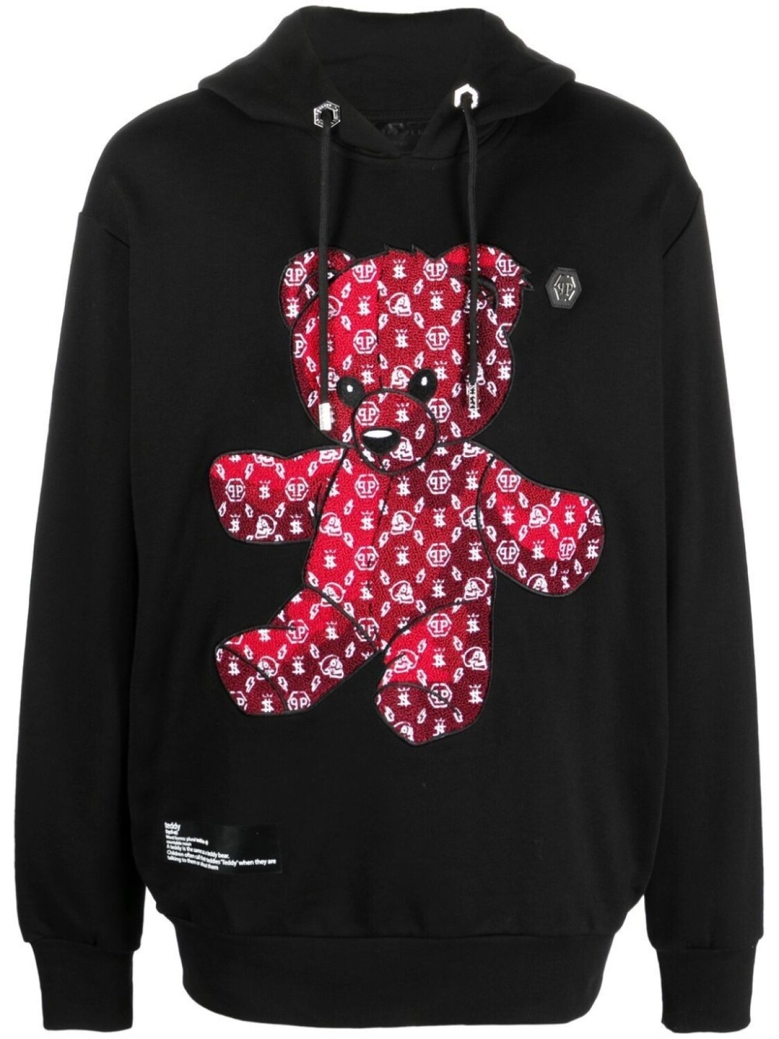 

Philipp Plein худи Teddy Bear с длинными рукавами, черный