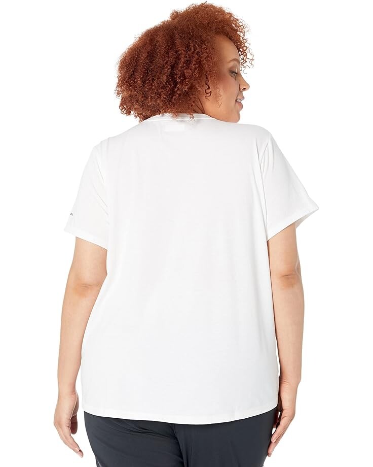 

Футболка Columbia Plus Size Sun Trek Short Sleeve Graphic Tee, цвет White/Columbia Pride