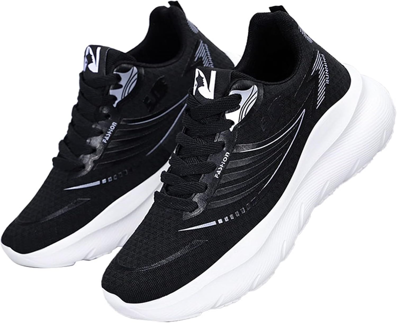 

Мужские кроссовки для бега, удобные прогулочные кеды, легкие спортивные теннисные туфли для спорта, тренировок в зале и бега, широкая посадка, дышащие ортопедические кроссовки Generic, черный