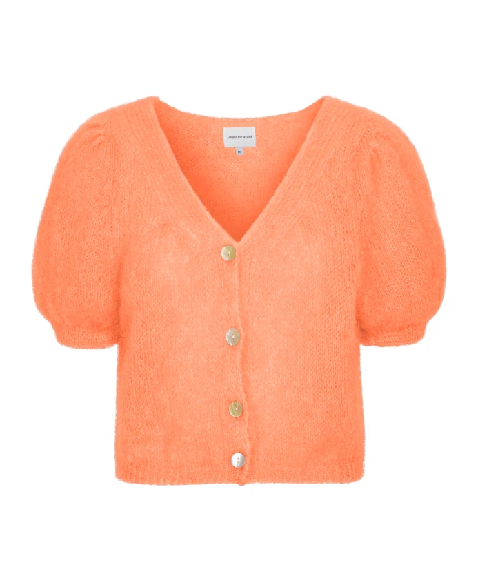 

Кардиган с V-образным вырезом и пуговицами Americandreams, оранжевый