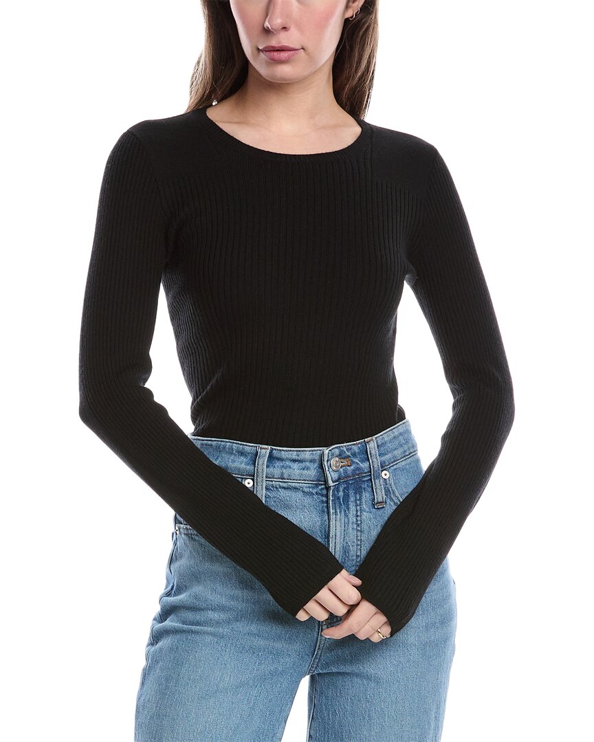 

Свитер Audrina с круглым вырезом из смеси шерсти от Rag & Bone, черный