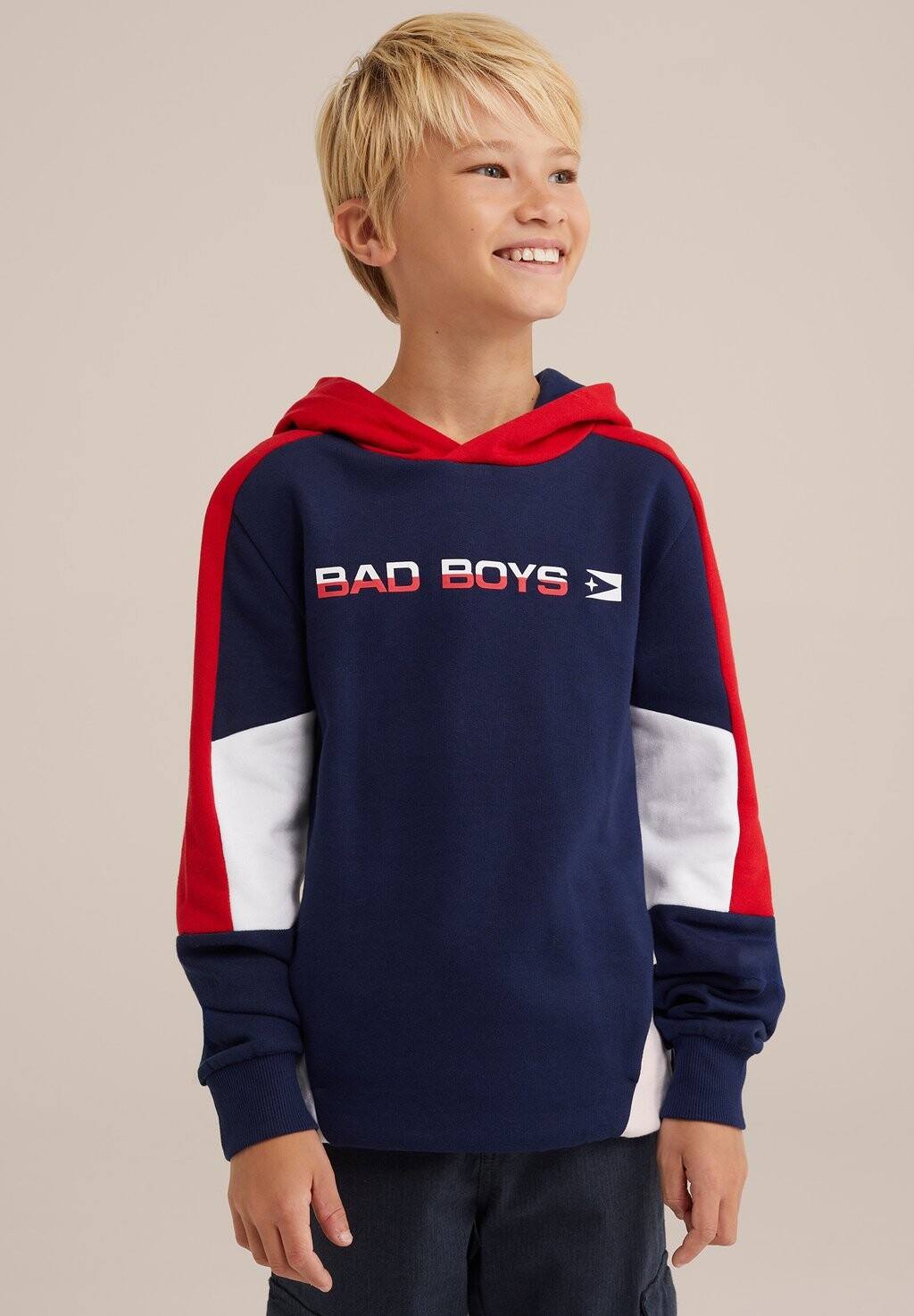 

Толстовка с капюшоном BAD WE Fashion, крапчатый светло-красный