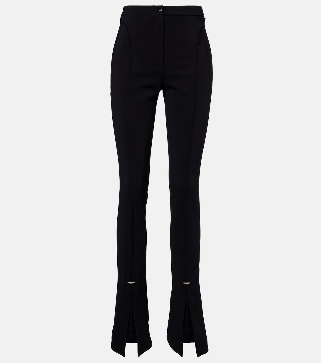 

Широкие брюки с высокой талией Mugler, черный