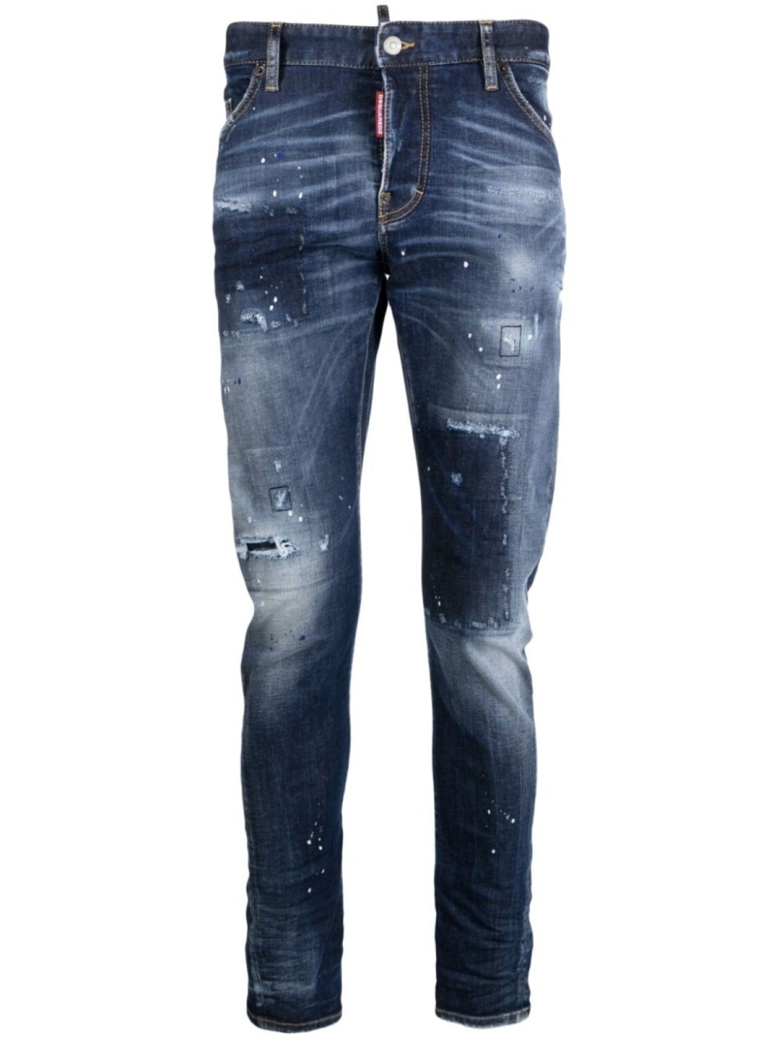

DSQUARED2 зауженные джинсы с заниженной талией, синий