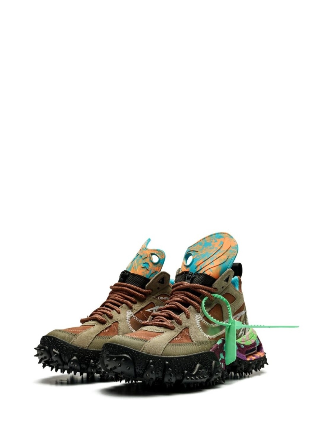 Nike X Off-White кроссовки Air Terra Forma Archaeo Brown, коричневый — фото 3