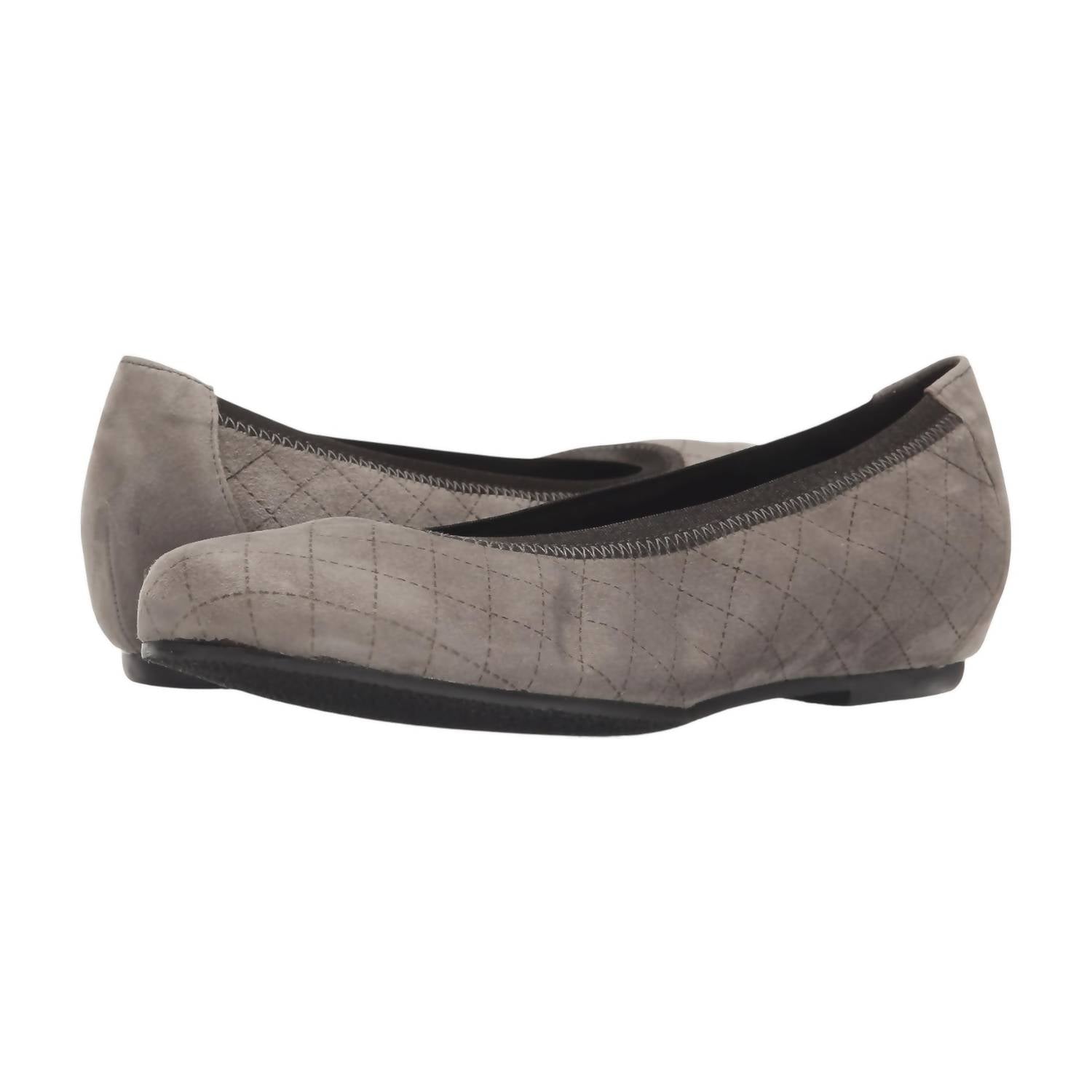 Женские стеганые туфли Vicki на плоской подошве из замши с рисунком Tauple Munro, цвет etched tauple suede