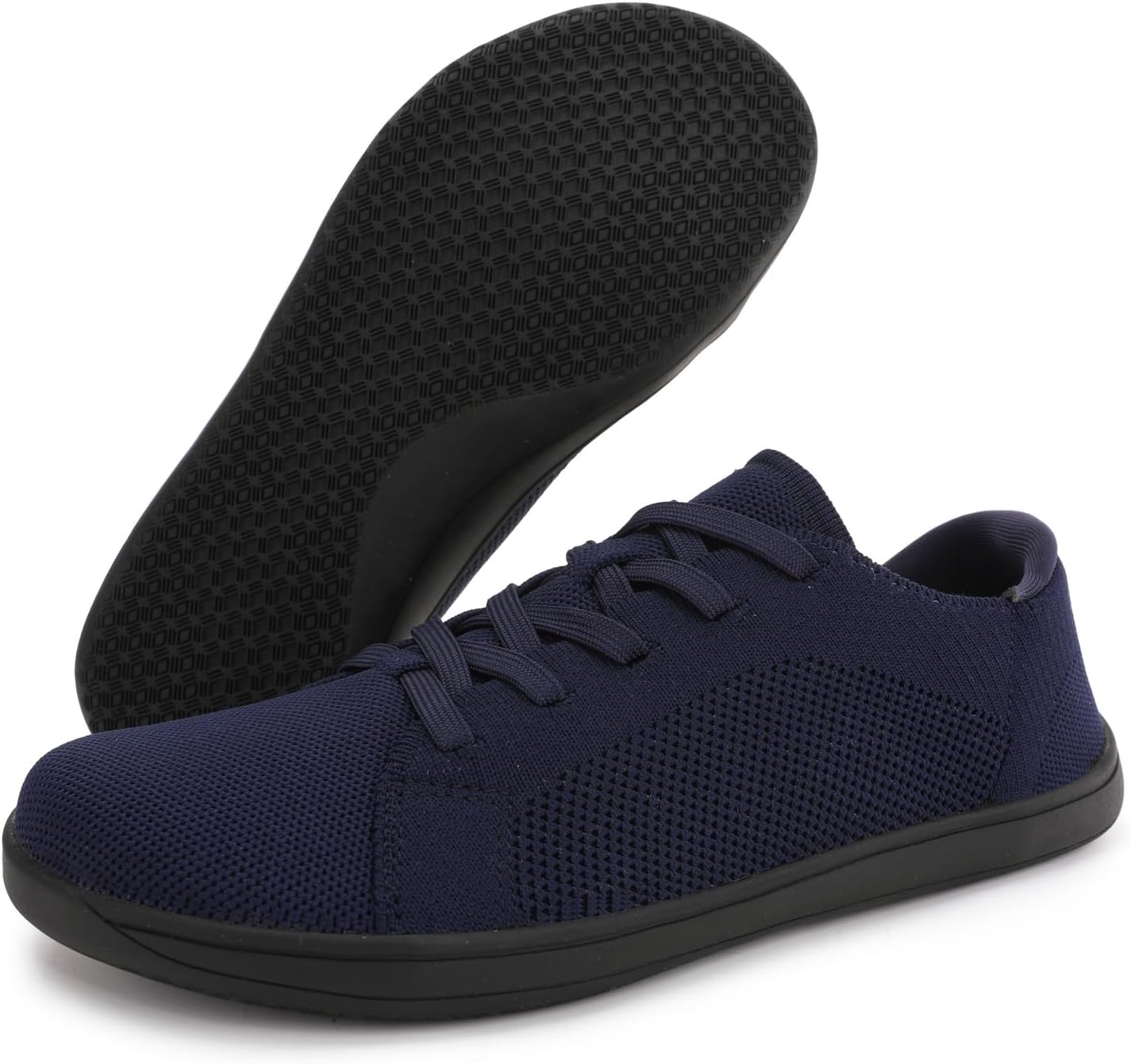 

Легкие мужские кроссовки с широкой пяткой, дышащие минималистичные для ходьбы, удобные слипоны с нулевым перепадом, теннисные кроссовки Xjypuu2, темно-синий
