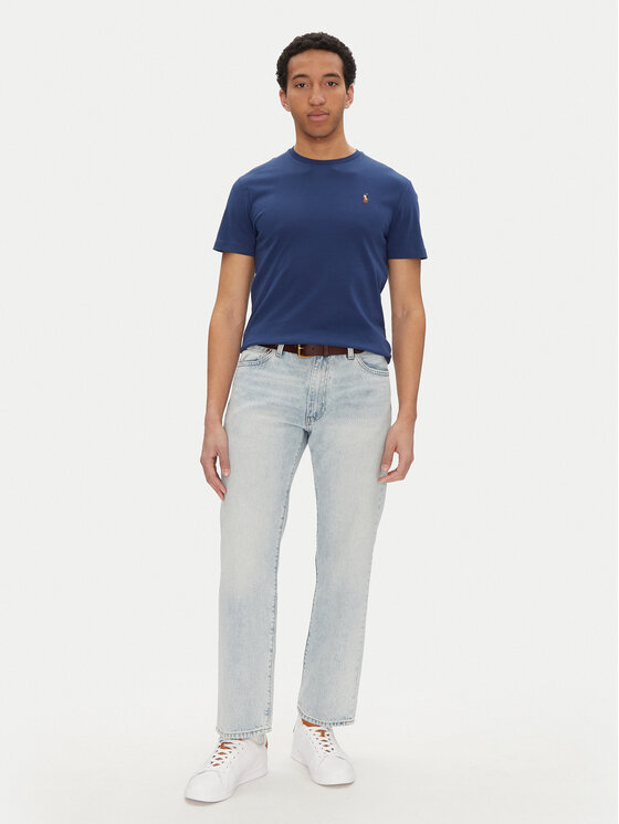 Футболка облегающего кроя на заказ 710740727092 Polo Ralph Lauren, синий — фото 2