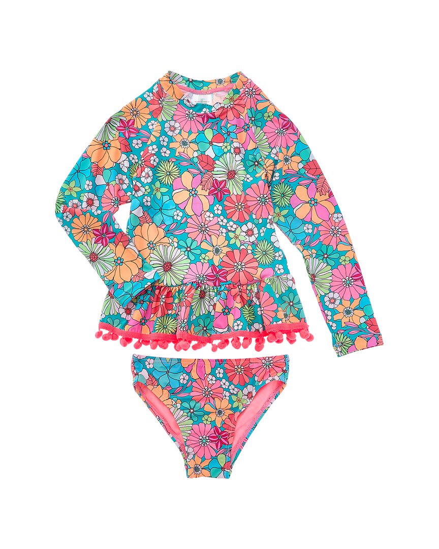 

Бич Линго комплект из 2 предметов: рашгард и хипстеры для плавания Beach Lingo, зеленый