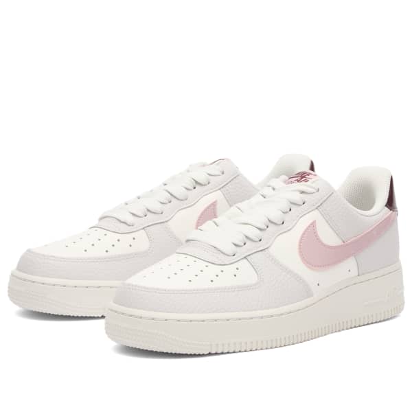 Кроссовки Air Force 1 '07 SE Emea Nike, белый/сливовый/бордовый — фото 2