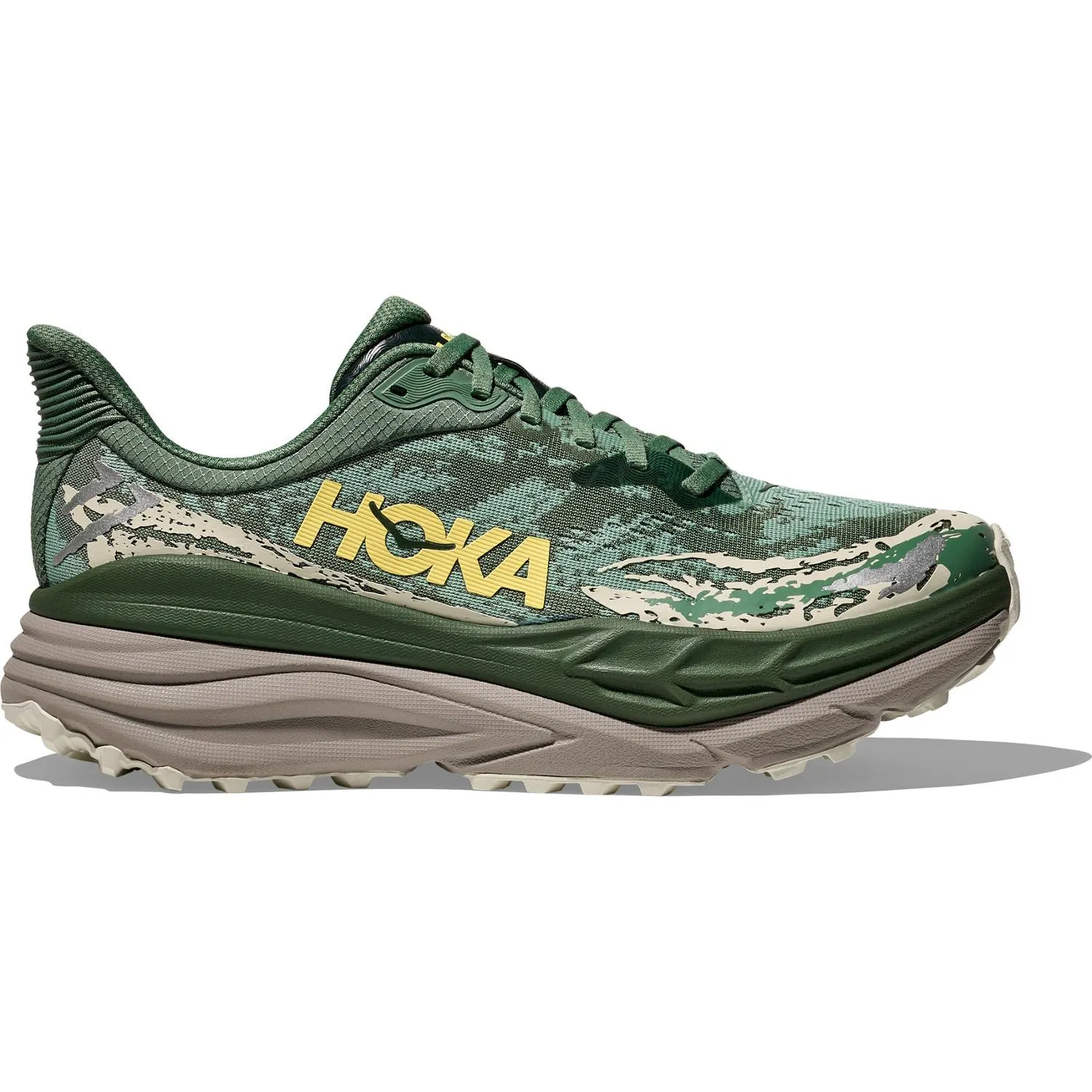 

Stinson 7 Трейловые кроссовки HOKA, Fern/Cement