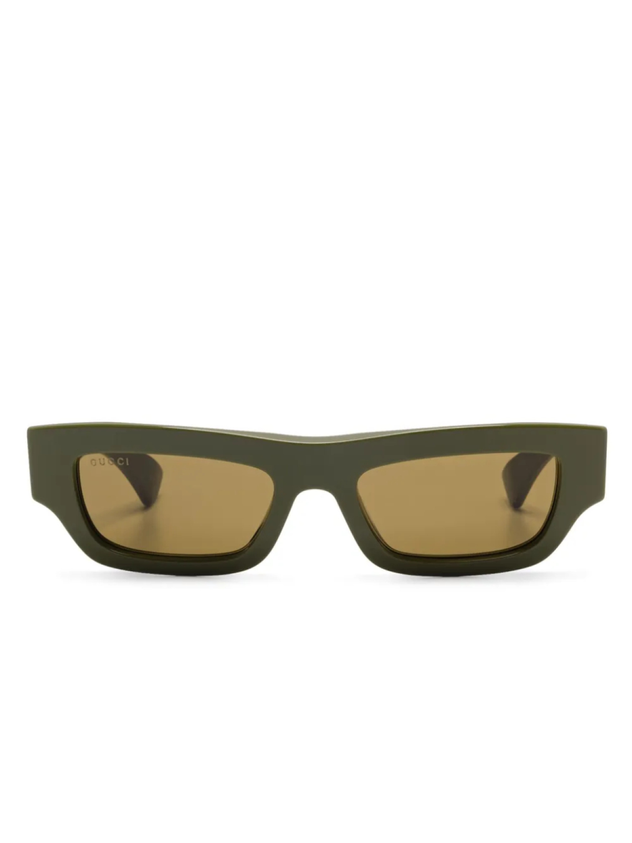 

Солнцезащитные очки Gucci Eyewear в прямоугольной оправе, зеленый