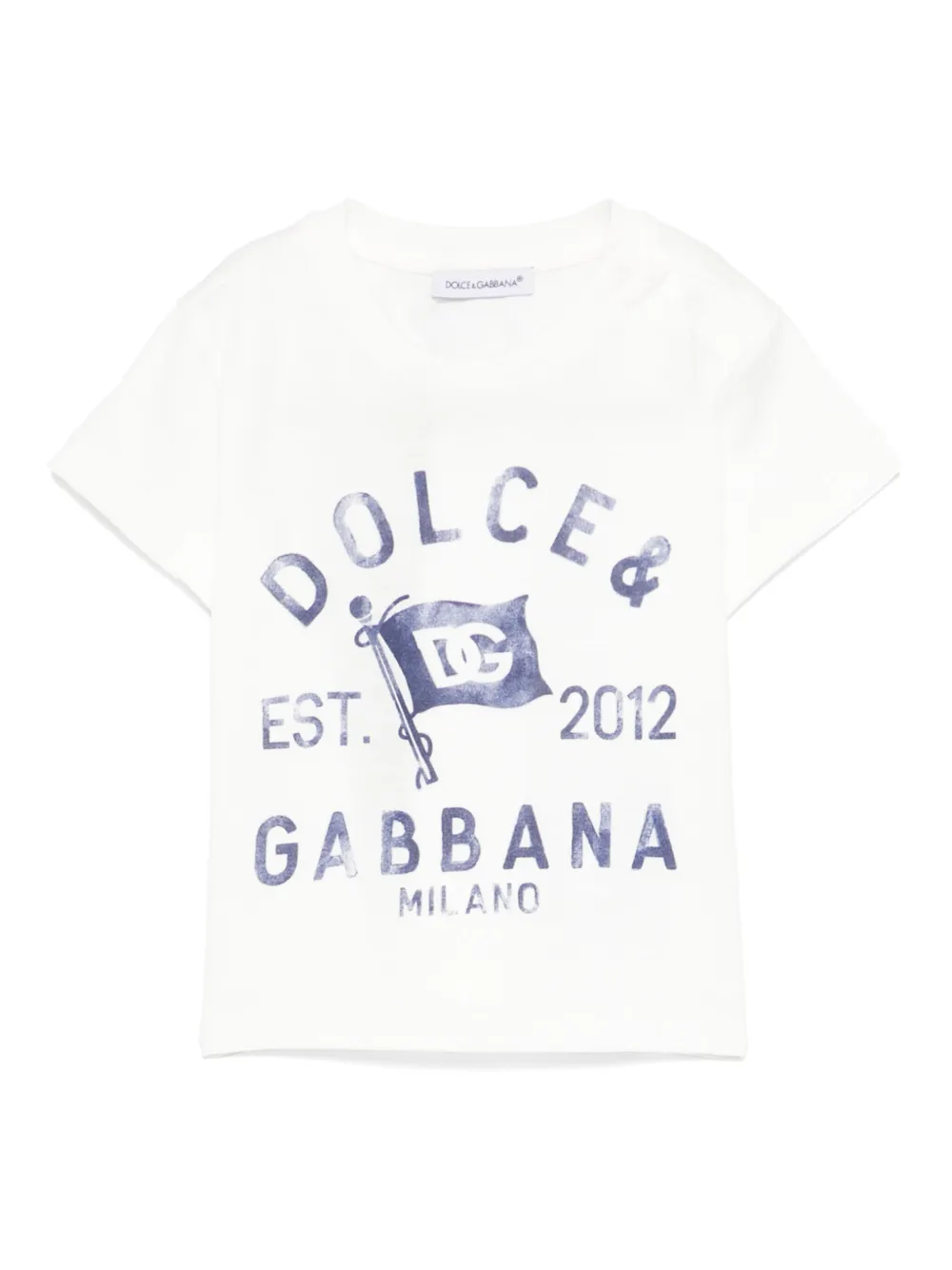 

Футболка из джерси с логотипом Dolce & Gabbana Kids, белый
