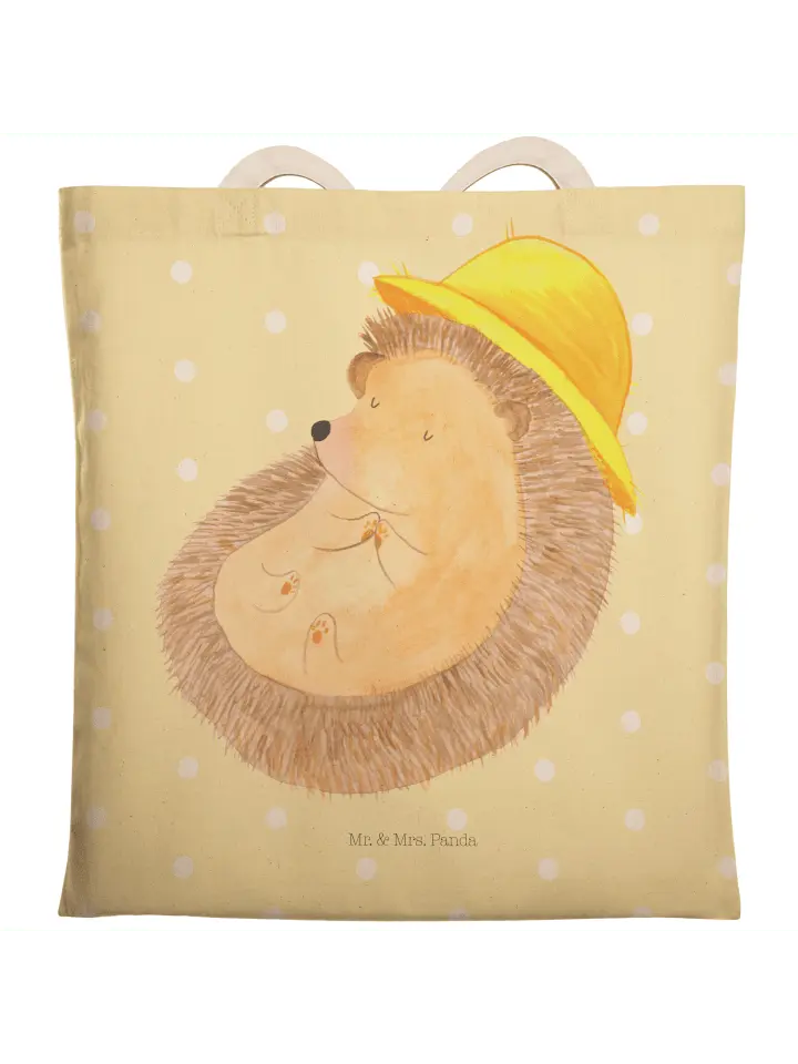 

Шоппер Mr. & Mrs. Panda, желтый пастельный