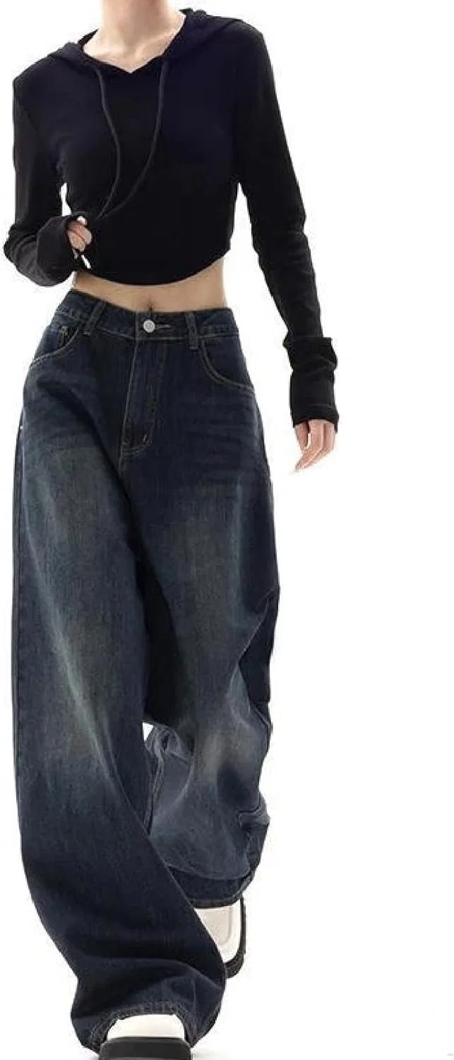 Джинсы свободные Retro Street Style, Gray9 — фото 2