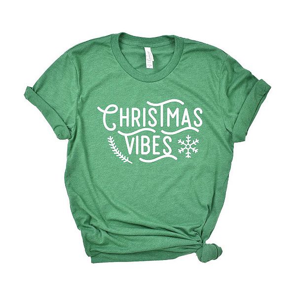 

Футболка с принтом «Рождественское настроение» и снежинками Simply Sage Market, Grass