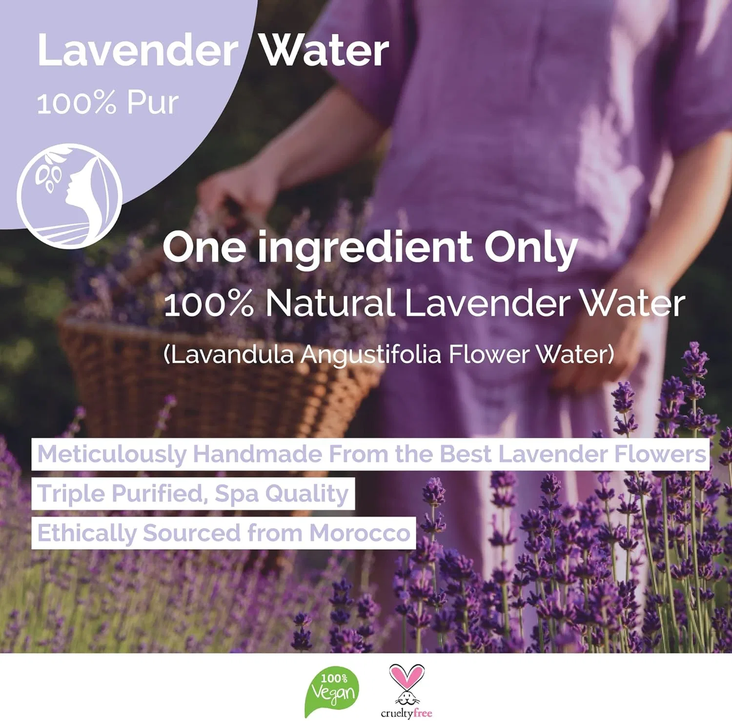 Тоник Fatima'S Garden — Натуральный успокаивающий -спрей с лавандовой водой «Lavender Water Spray» от — фото 3