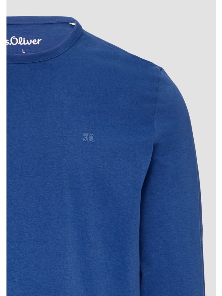 

Футболка s.Oliver T-Shirt langarm, синий