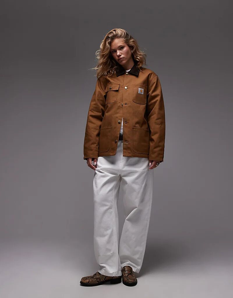 

Куртка Carhartt WIP Michigan коричневого цвета