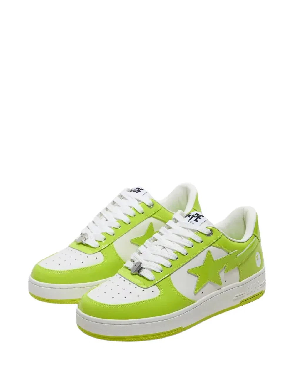 Кожаные кроссовки Bape Sta A Bathing Ape, зеленый — фото 2