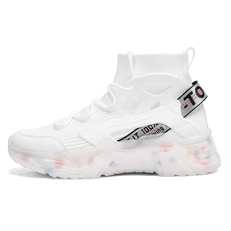 

Износостойкие дышащие кроссовки Mid Top Casual для мужчин NMR, белый