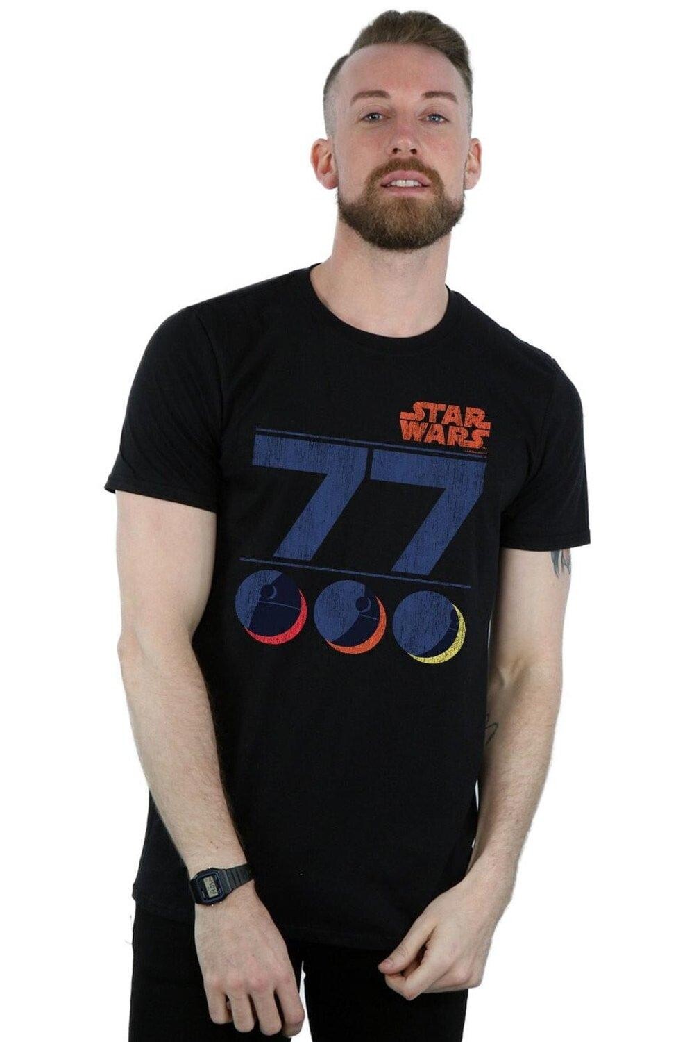 

Футболка «Звезда Смерти Ретро 77» Star Wars, черный