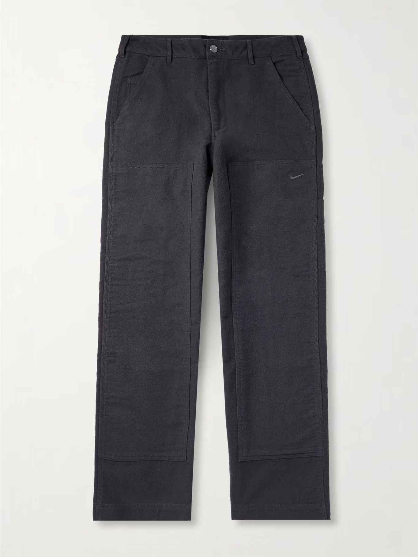 

Брюки Life Straight-Leg из хлопчатобумажной ткани с начесом NIKE, цвет Charcoal