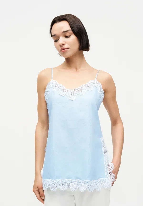 Топ майка-борцовка Gap, sail blue, парусный синий — фото 4