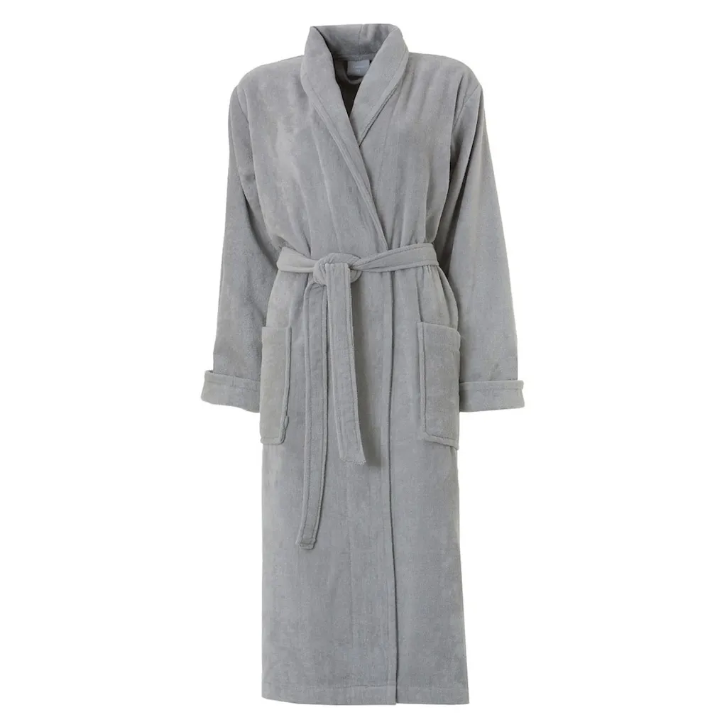 

Халат Pure Unisex 1 шт., длинный рукав, накладные карманы Seahorse, светло-серый