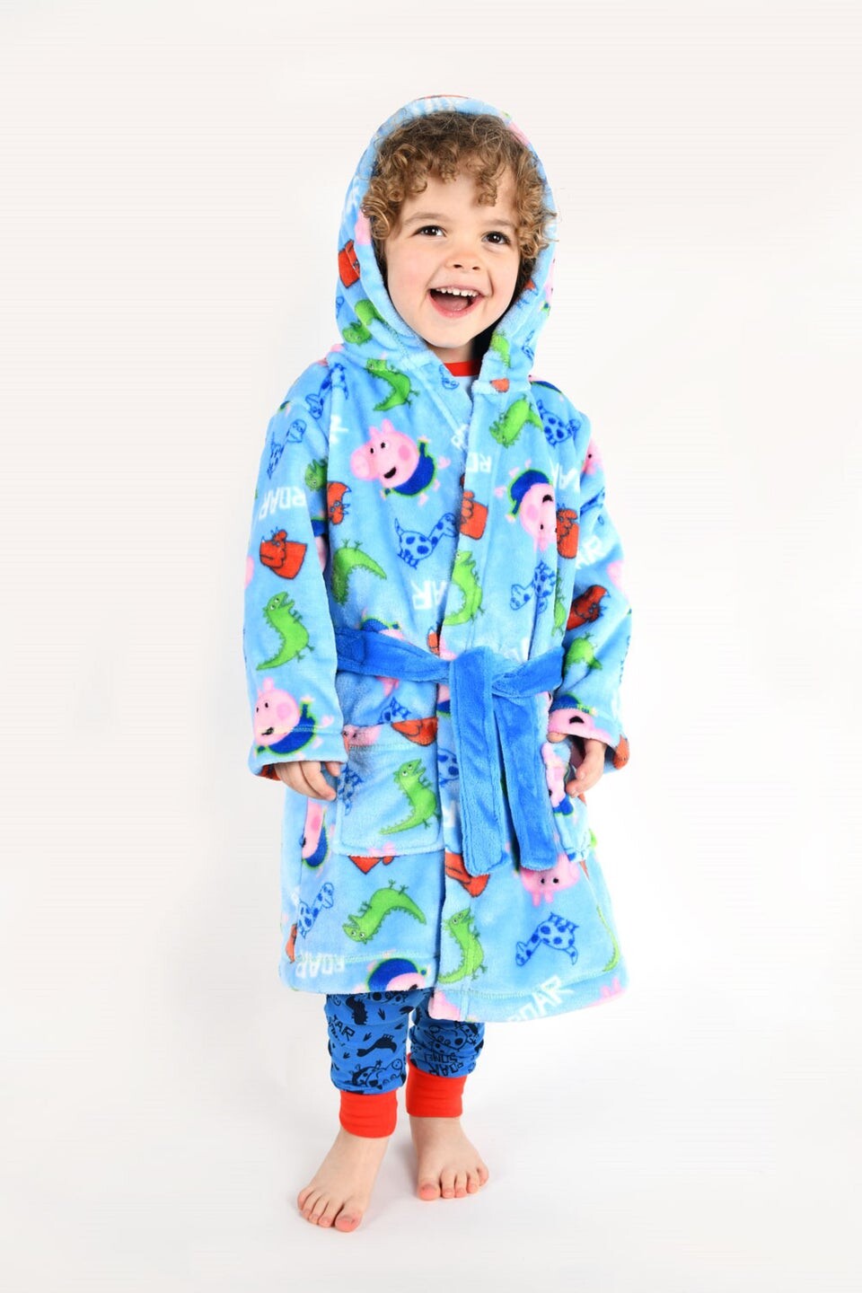 

Детский халат Brand Threads со свинкой Джорджем Peppa Pig, синий