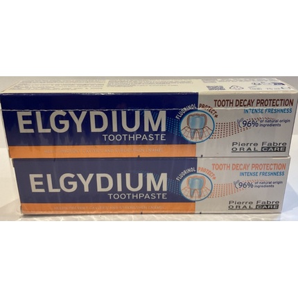 

Зубная паста с фтором для защиты от кариеса 75 мл - упаковка из 2 шт. Elgydium
