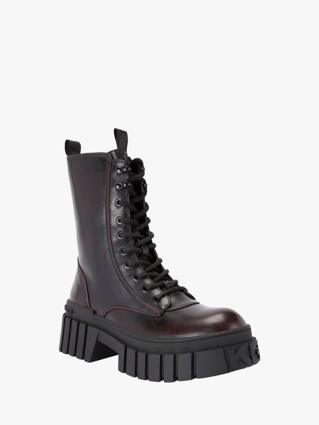 Толстые байкерские ботинки tegan KG Kurt Geiger, цвет Red Wine — фото 3