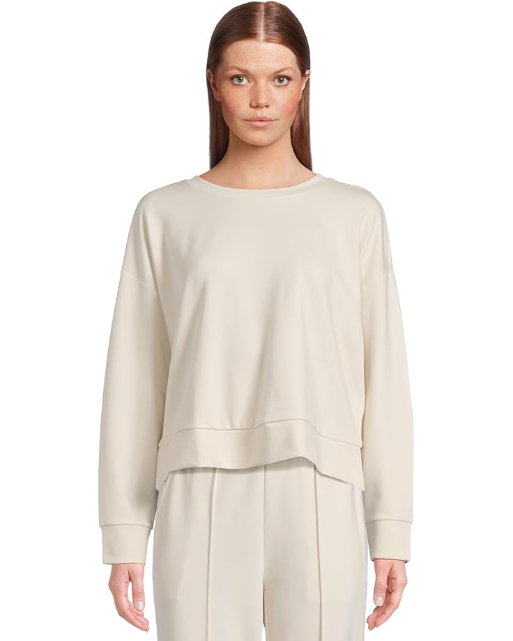 

Топ Eileen Fisher Round Neck Boxy Top, цвет Almond