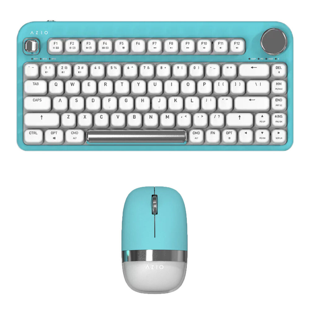 

Комплект беспроводной клавиатуры и мыши AZIO IZO (мятно-ромашковый)