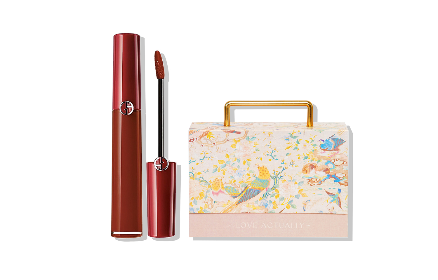 Ji Light Phoenix Feather Box блеск для губ велюр легко растушевывается выравнивает тон GIORGIO ARMANI — фото 2