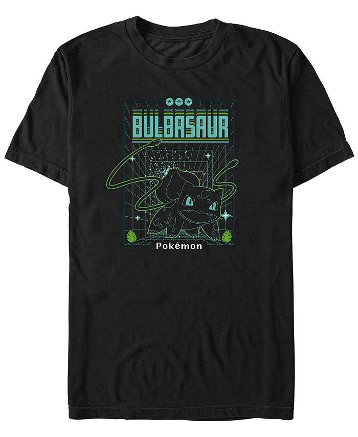 

Мужская футболка Bulbasaur Grid с короткими рукавами Fifth Sun, черный