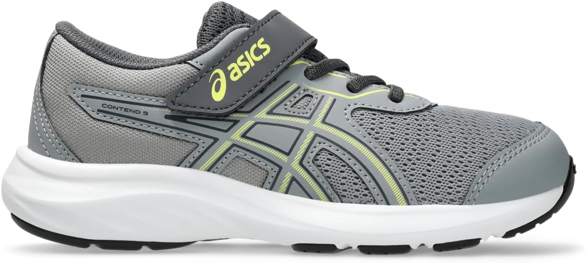 

Кроссовки ASICS Boys Contend 9 Ps (для малышей/детей младшего возраста), Gravel/Citron
