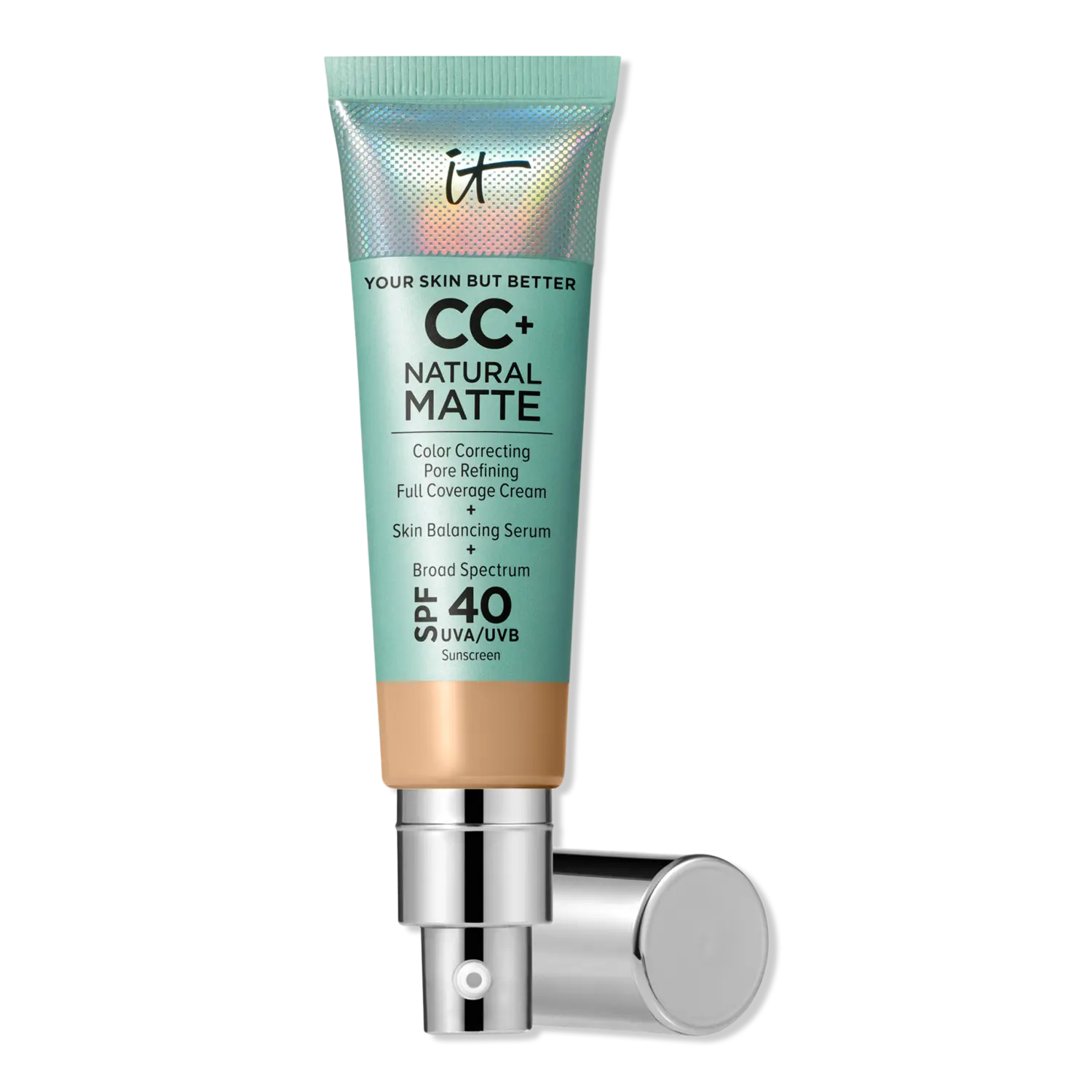 

CC+ кремовая натуральная матирующая тональная основа с SPF 40 IT Cosmetics, Medium Tan