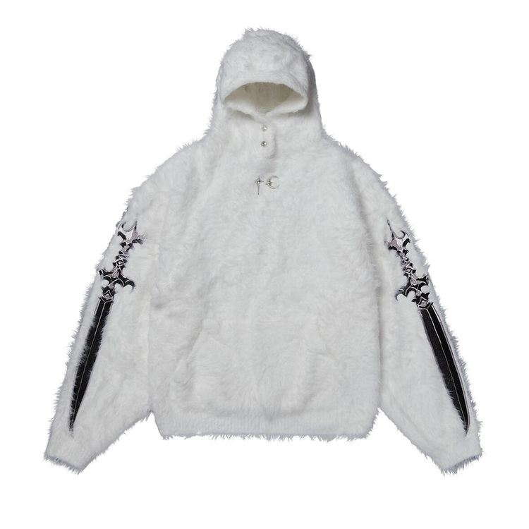 

Худи Thug Club Pack Fur Sword Hoodie 'White', белый