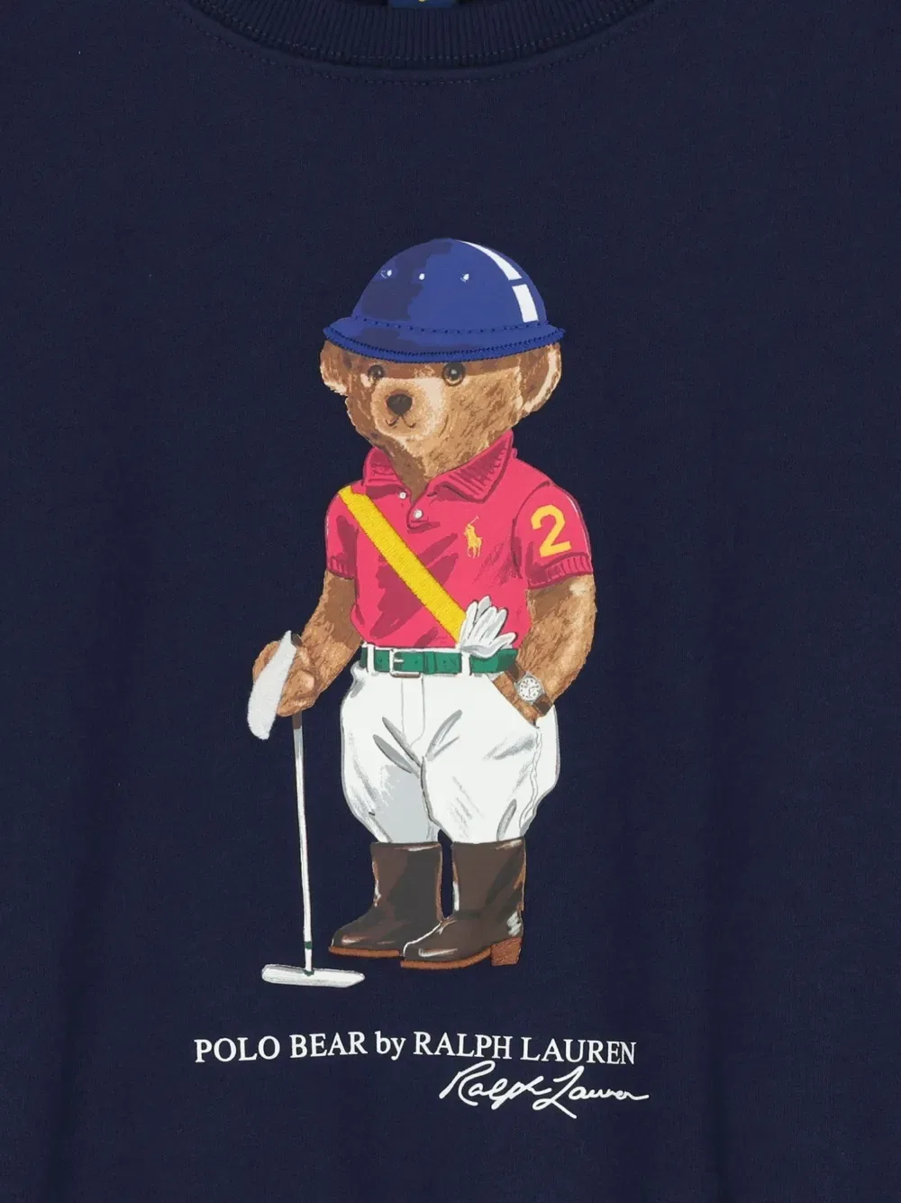 Толстовка с изображением медведя Polo Ralph Lauren Kids, синий — фото 3
