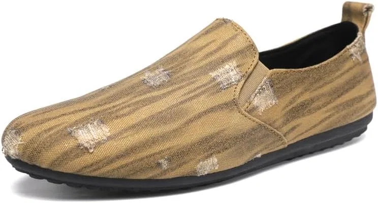Мужские лоферы из искусственной кожи, Khaki PUGHGAETZF