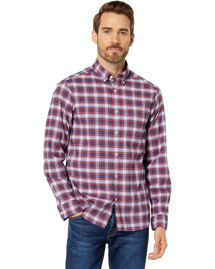 

Рубашка Vineyard Vines Plaid OTG Brrr, цвет Highlands Red