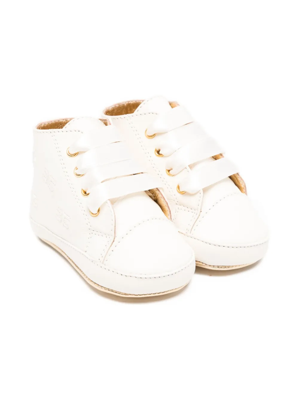 

Кроссовки на шнуровке Elisabetta Franchi La Mia Bambina, белый