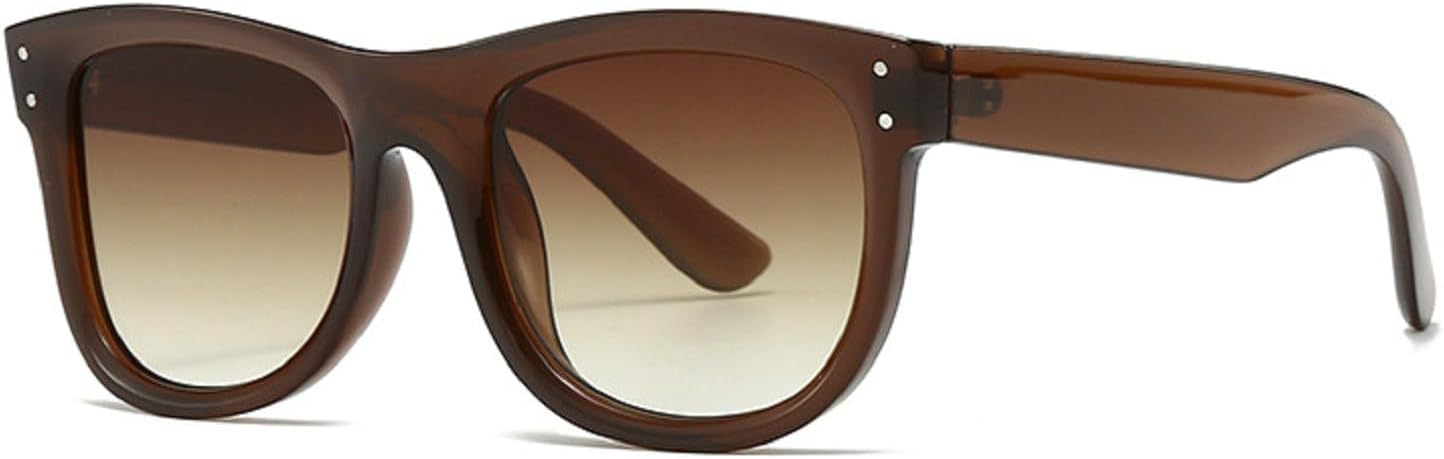 

Модные квадратные солнцезащитные очки-пилот для женщин, стильные очки для вождения с защитой от УФ-излучения, винтажные большие солнцезащитные очки для мужчин mincl, Brown