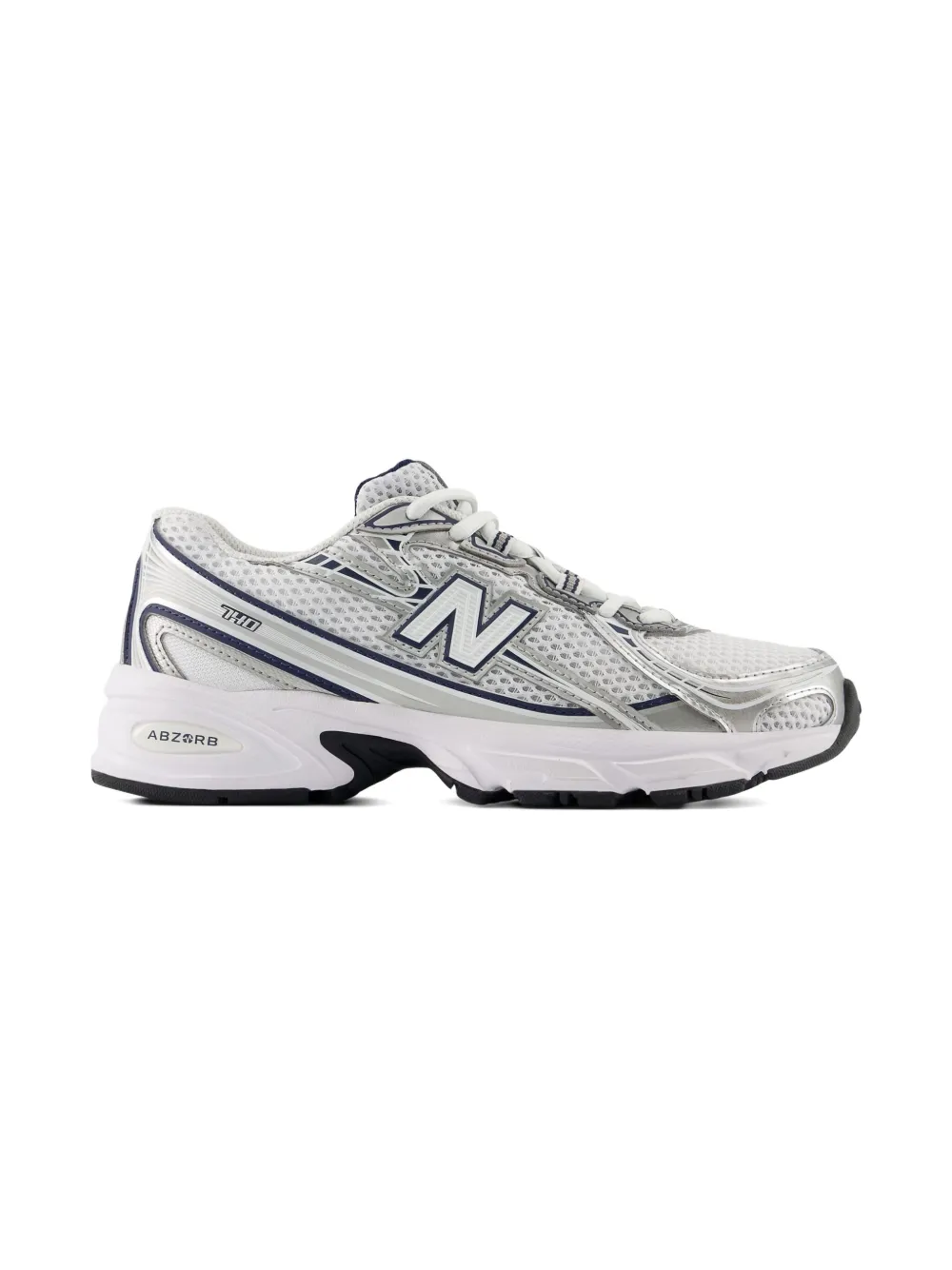 Кроссовки 740 на шнуровке New Balance Kids, белый — фото 2