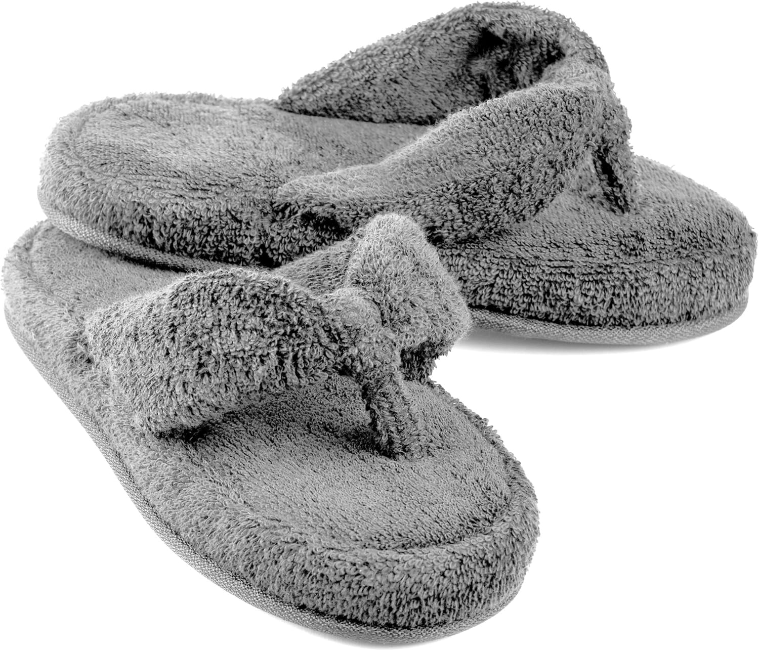 

Самые мягкие в Европе домашние тапочки для мужчин и женщин из высококачественной турецкой махровой ткани с эффектом памяти, 100 махровой ткани, с открытым носком, серые European Softest